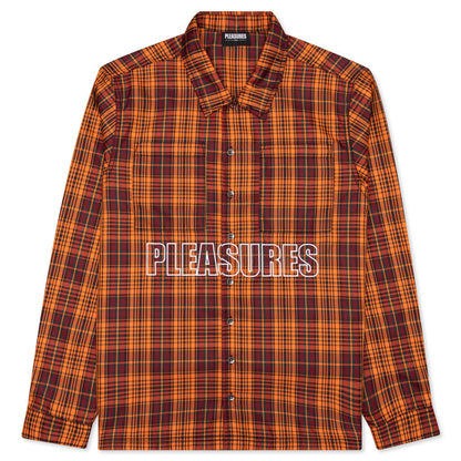 Shade Plaid Work Shirt - Orange