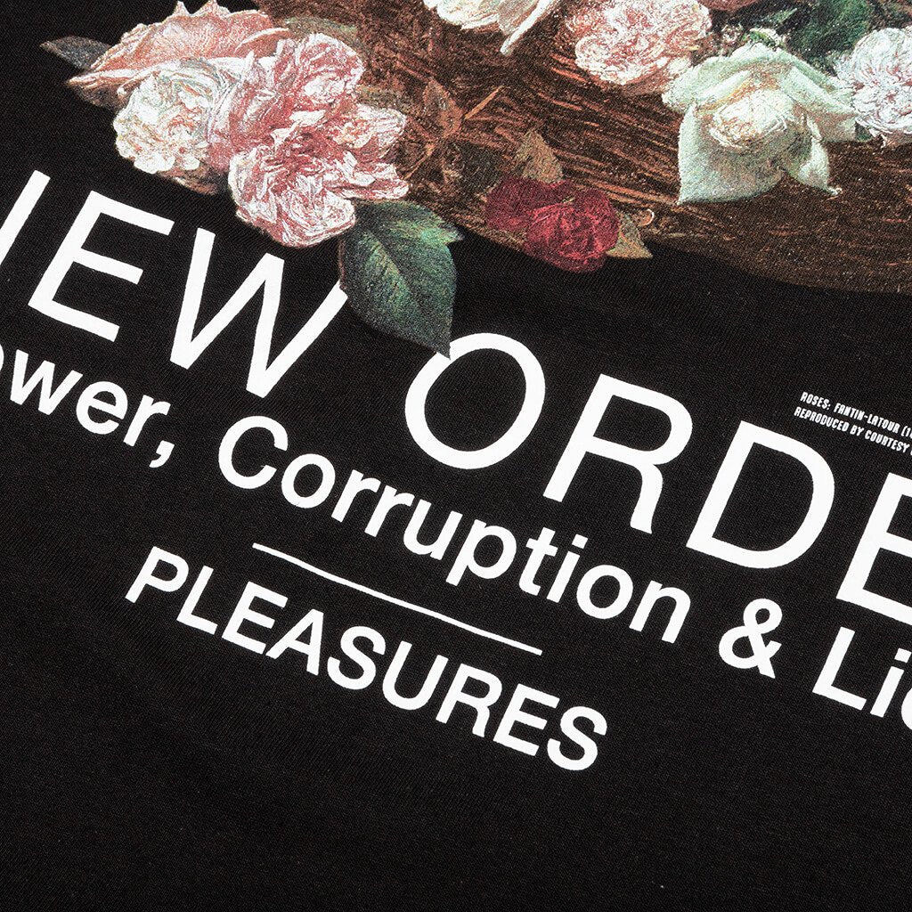 PLEASURES x New Order Power T-Shirt - Black