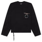 Pocket Pullover Crewneck - Black