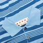 Mixed Striped Polo Shirt - Azure