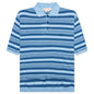 Mixed Striped Polo Shirt - Azure