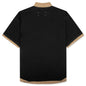 Layered Polo Shirt - Black/Camel