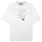 Portrait Pencil Over Tee - Off White/Grey