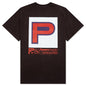 Block "P" S/S Tee - Chocolate