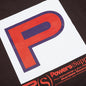 Block "P" S/S Tee - Chocolate
