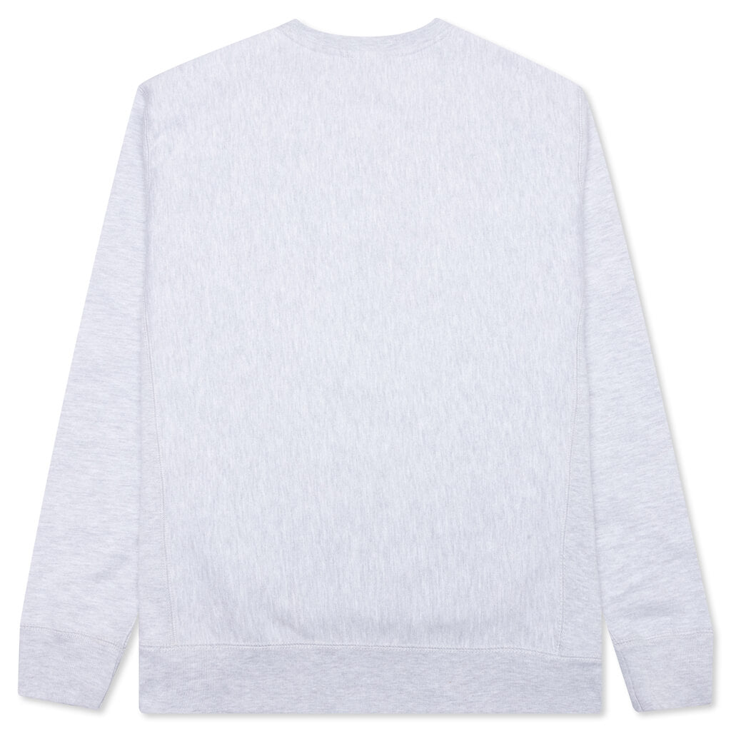 College Arch Crewneck - Heather Grey