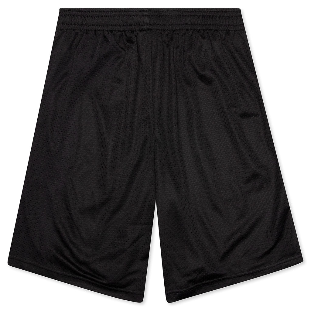 Diamond Script Mesh Shorts - Black