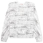 Scribble Printed Sweatshirt - Natural White