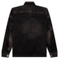 Puffer Denim Jacket - Black