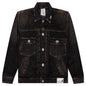 Puffer Denim Jacket - Black