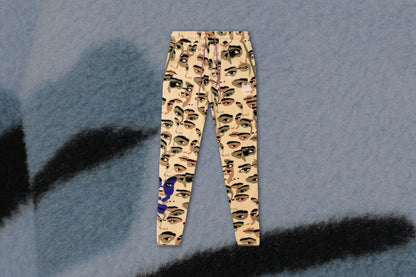 Puma x KidSuper Studios AOP Fleece Pants - Khaki