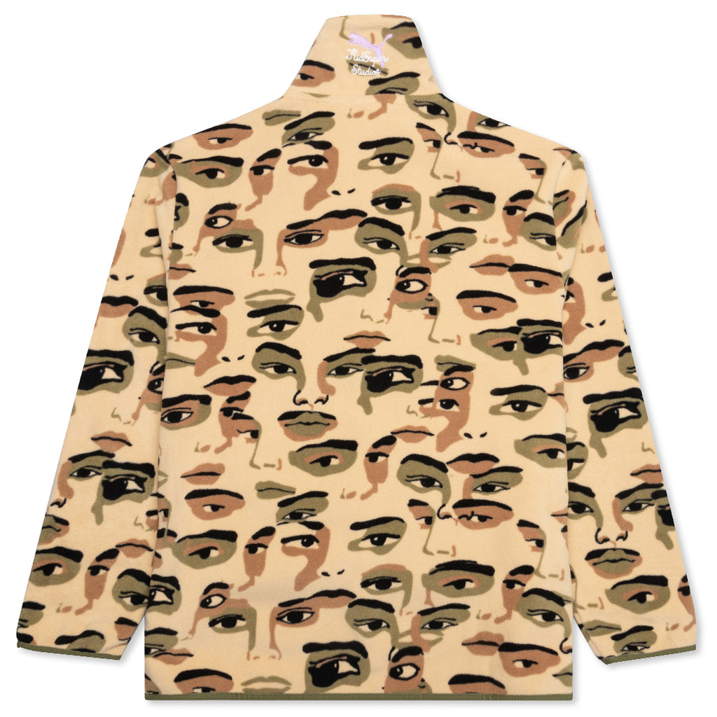 Puma x KidSuper Studios AOP Fleece Jacket - Khaki