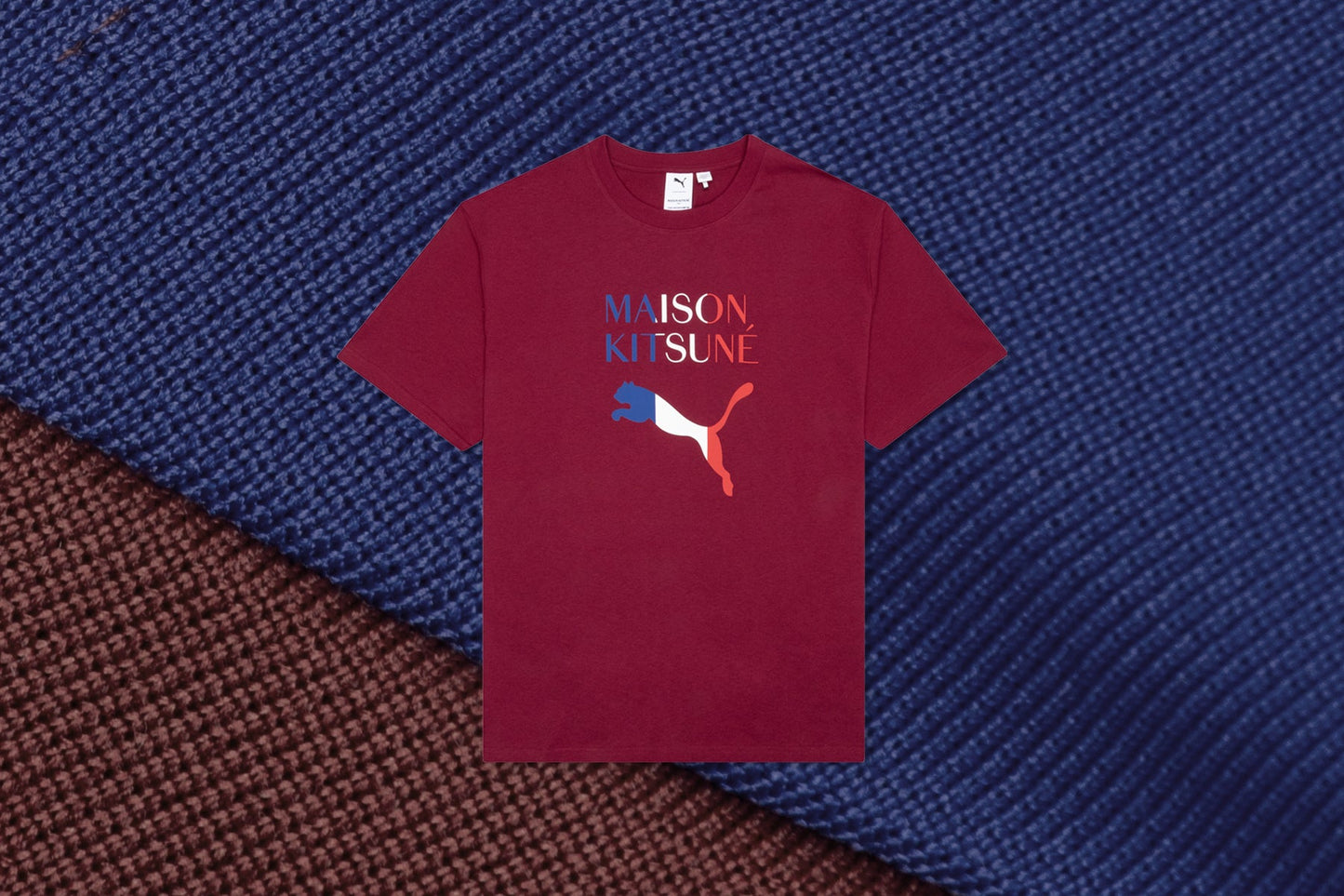 Puma x Maison Kitsune Oversized Tee - Red