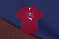 Puma x Maison Kitsune Oversized Tee - Red