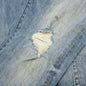 P001 - Worn Light Indigo Blowout