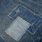 Vintage Square Patch Repair - Dark Indigo