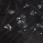 P001 - Black Paint Knee Slit Jacquard Monogram