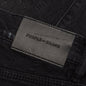 P001 - Black Paint Knee Slit Jacquard Monogram