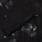 P001 - Black Paint Knee Slit Jacquard Monogram