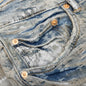 Purple Denim P001 - Holographic Earth Jacquard Monogram
