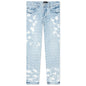 P001 - Light Indigo Bleach Jaquard Monogram
