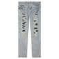 Purple Denim P001 - Light Indigo Destroy Repair