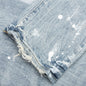 P001 - Light Indigo Knee Slit