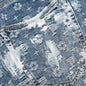 P001 - Super Heavy Waxed Indigo Jacquard Monogram