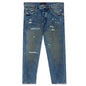 P003 - Indigo Vintage Distress Crop