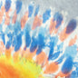 P020 - Multicolor Tie Dye Indigo