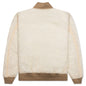 Quilted Bomber Waxed - Cream