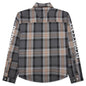 Quilted Flannel Shirt - Grey Check