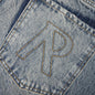 R3 Distressed Baggy Denim - Blue/Cream