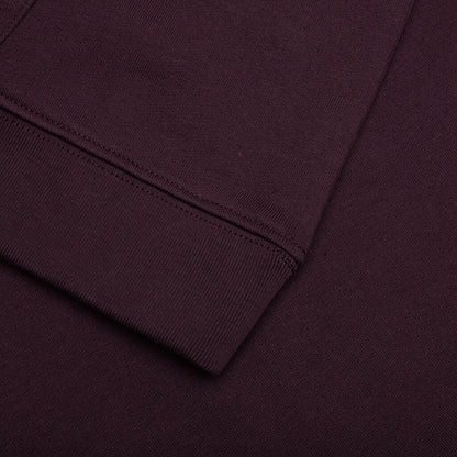 Regular Fit Hoodie with Knot Hood - Dark Aubergine
