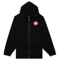 Teenage Dreams Oversized Zipped Hoodie - Black