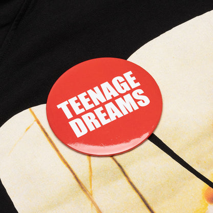 Teenage Dreams Oversized Zipped Hoodie - Black