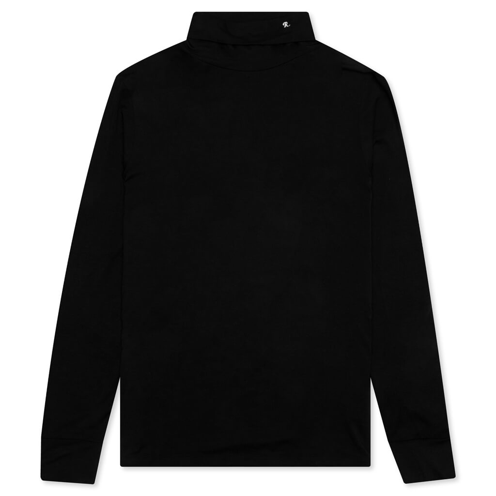 Uni Sous Pull Rollneck Top - Black/White