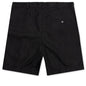 Wide Fit Mini Shorts with Double Pleats - Black