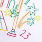 Rainbow Crayon Temple Jersey - White