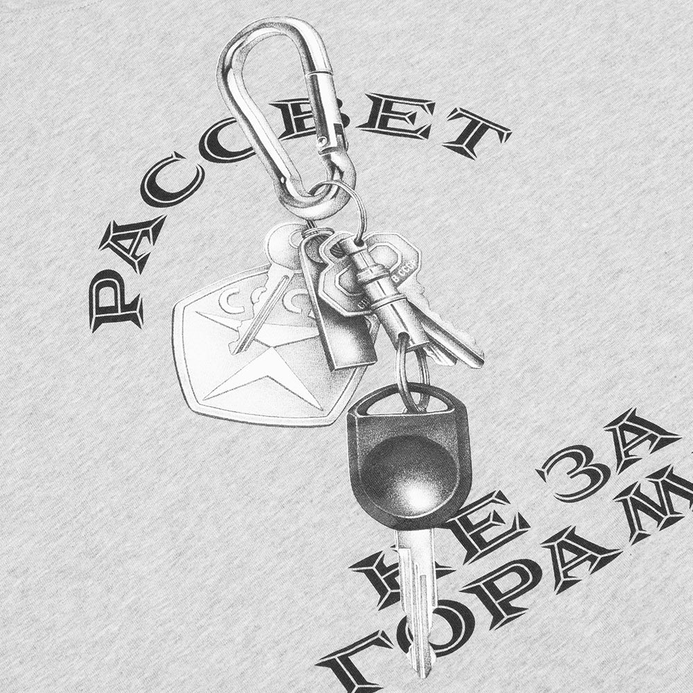 Car Keys L/S Tee - Grey Melange