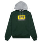 Checker Hooded Sweatshirt - Khaki