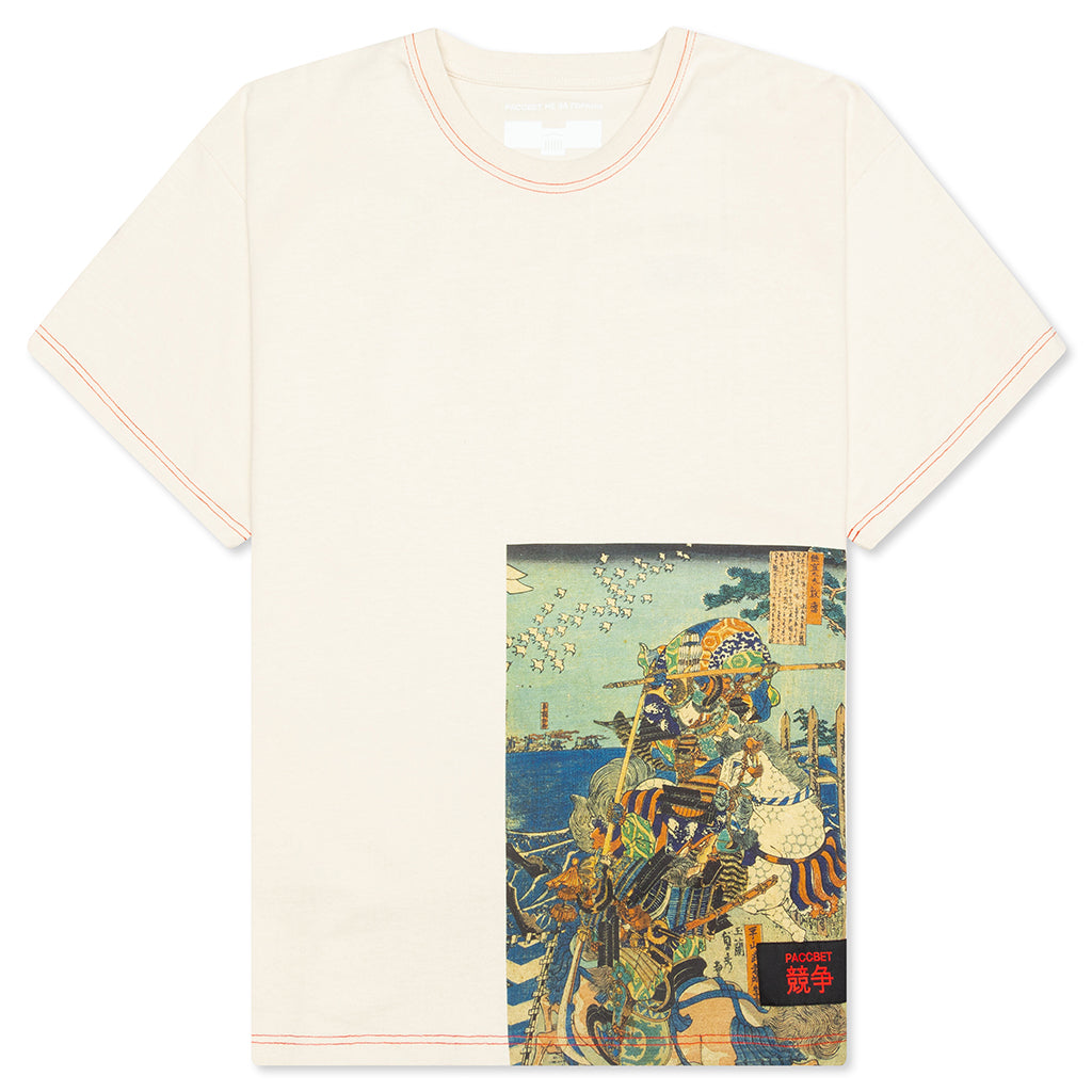Japanese Print S/S Tee - Beige