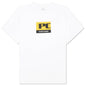 PC Square Box Logo S/S Tee - White