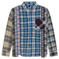 Rebuild by Flannel Shirt 7 Cuts Shirt - Blue/Grey