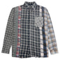 Rebuild by Flannel Shirt 7 Cuts Shirt / Reflection - Asphalt/Blue