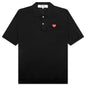Red Emblem S/S Polo Neck - Black