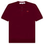 Red Emblem S/S Polo Neck - Burgundy