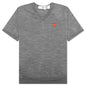 Red Emblem S/S V Neck Sweater - Grey