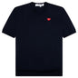 Red Emblem S/S V Neck Sweater - Navy