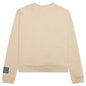 Patches Embroidered Crewneck Sweatshirt - Khaki